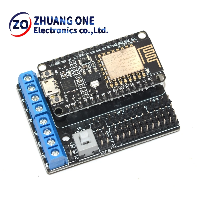 NodeMCU Motor Shield Board L293D for ESP-12E from ESP8266 esp 12E kit diy rc toy wifi rc smart car remote control For Arduino