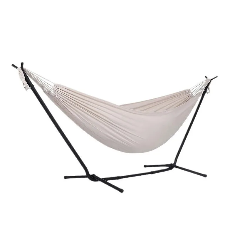 

Canvas Hammock Outdoor Single Double Air Defense Rollover Student Indoor Dormitory Dormitory Swing Adult Sleeping Hanging C