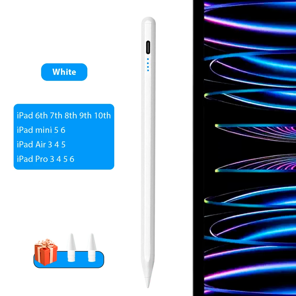 Voor Apple Ipad 6 7 8 9 10 Mini 5 6 Air 3 4 5 Pro 3 4 5 6 Stylus voor Apple Potlood Met Palm Afwijzing voor iPad Potlood met Penpunten