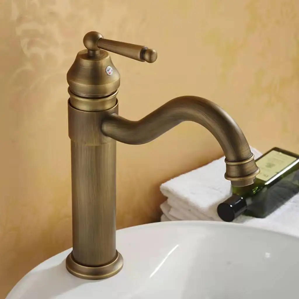 

Bathroom Cabinet Basin Faucets European Retro Rotating Countertop Basin Faucets Washbasin Home Improvement Waterkranen YSSLT