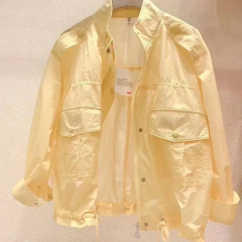 Breathable Sunscreen Coat Woman New Summer 2026 Sun Protection Clothing Jacket Fashion High Quality Overwear Short Female Tops