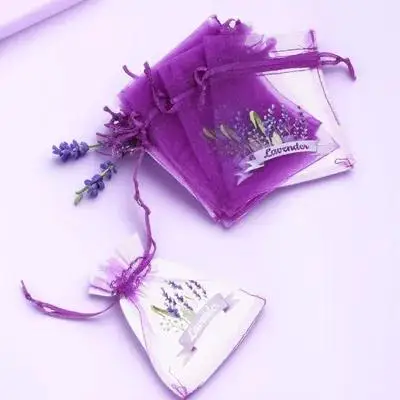 

20 Pcs Empty Sachet Bag Drawstring Lavender Bags Dried Flower Storage Mesh Gauze