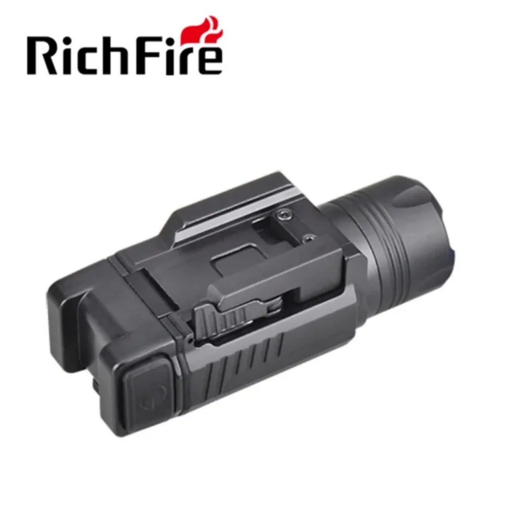 RichFire Tactical Flashlight SST40 1000LM Tactical Pistol Light with Battery +20mm Picatinny Rail Mount for Handgun Rifle