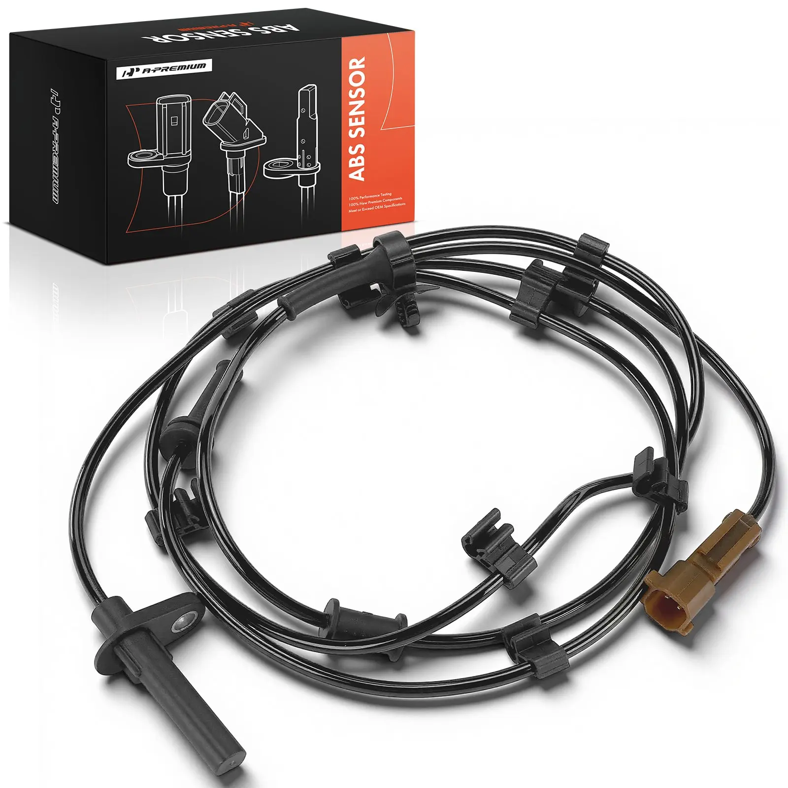 A-Premium Rear Passenger Side ABS Wheel Speed Sensor for Ram 2500 2011-2013 3500 2012