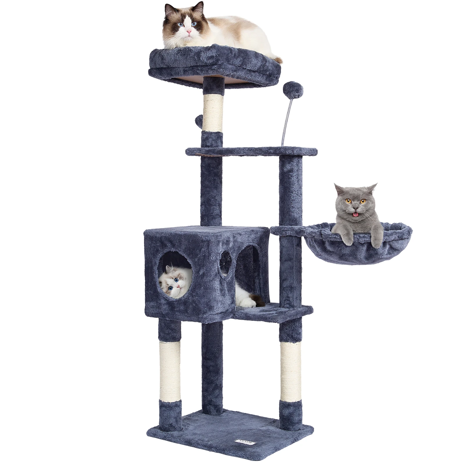 VEVOR Cat Tree for Indoor Cats 45.2