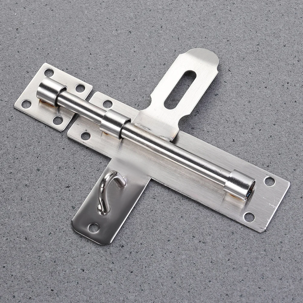 

2pcs 8 Inches Stainless Steel Door Lock Bolt For Window Sliding Security Right Angle Iron Buckle Latch Hardware Accessory