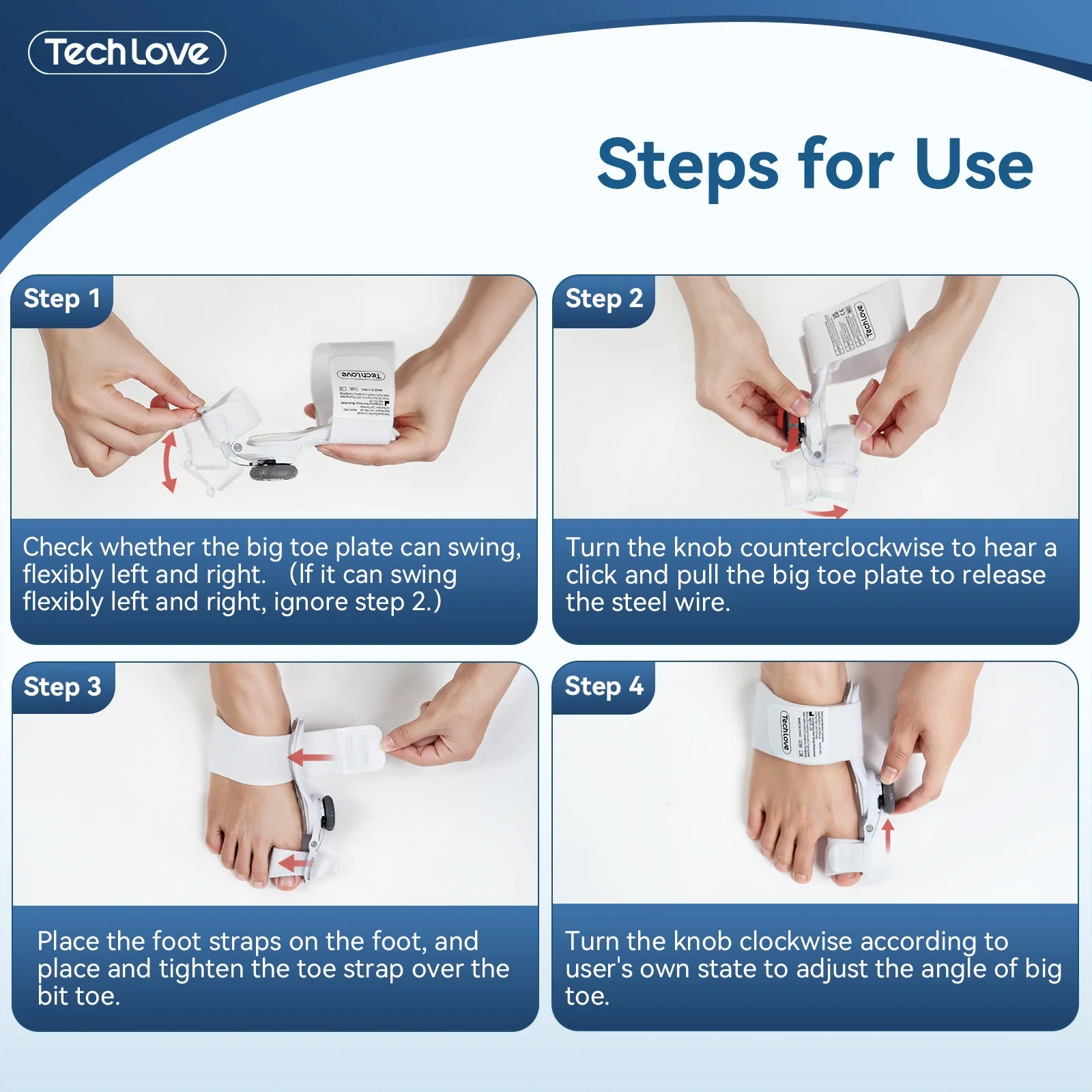 Tenicore 유연한 디자인으로 여행을 위한 최고의 경량 건막류 교정기