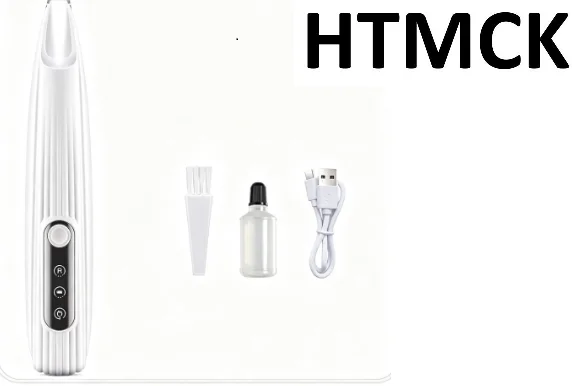 HTMCK Wireless Pet Hair Trimmer with LED, Low Noise Waterproof Grooming Clipper for Dogs & Cats