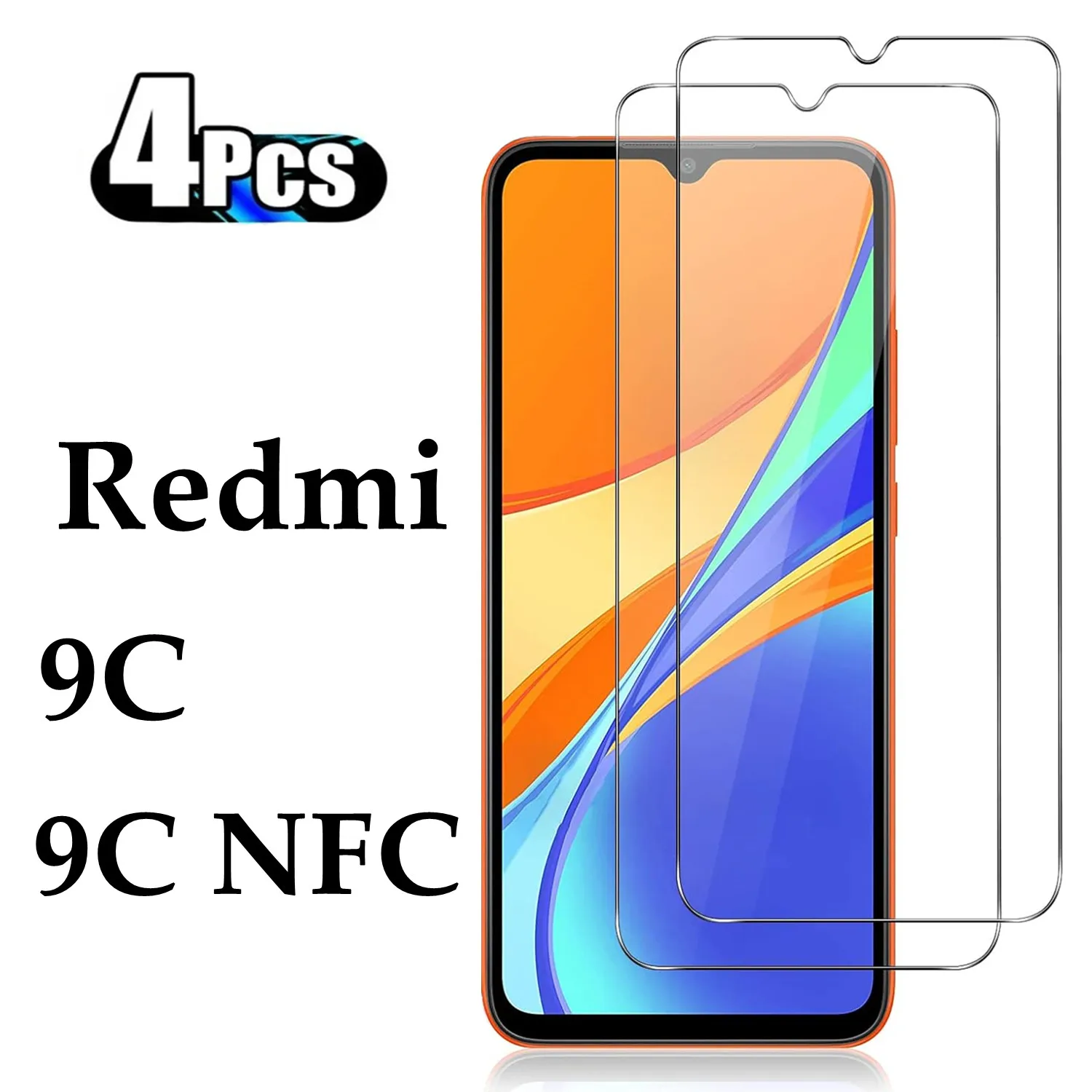 For Redmi 9C 9C NFC Screen Protector Glass Film For Xiaomi Redmi 9C Tempered Glass Film