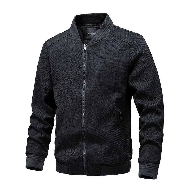

2025 High-End Slim Fit Men's Jacquard Jacket Fashionable Autumn Winter Top for Men