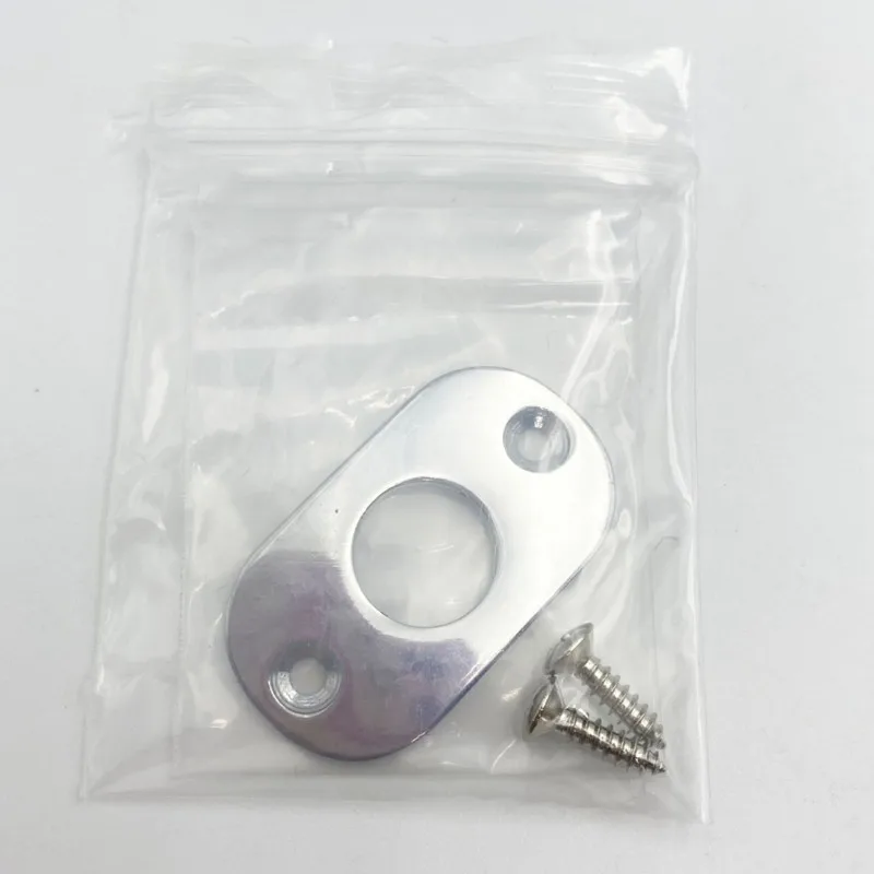 A51Q-Guitar Accessories For Electric Guitar Output Jack Socket Plate, Guitar Oval Jacks Plate