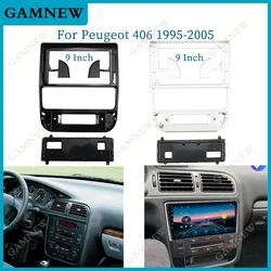 9 Inch Car Radio Fascia Frame For Peugeot 406 1995-2005 Panel Dash Kit Install Facia Console Audio Bezel GPS Adapter