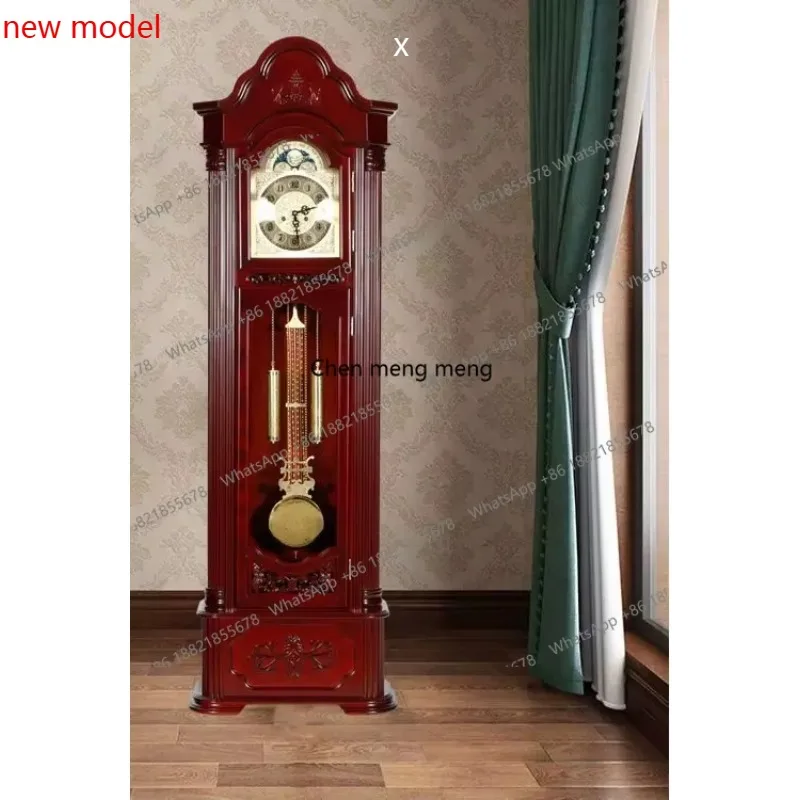 

Living room floor, European-style Chinese-style retro pendulum, desk clock floor-to-ceiling clock