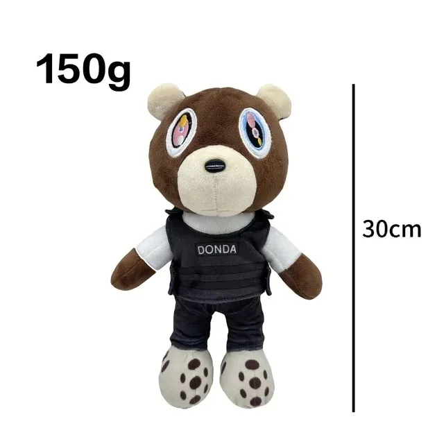 Kanye Teddy Bear Plush Toy Stuffed Animal Toddlers Toy for Valentine's Day Thankgiving Days