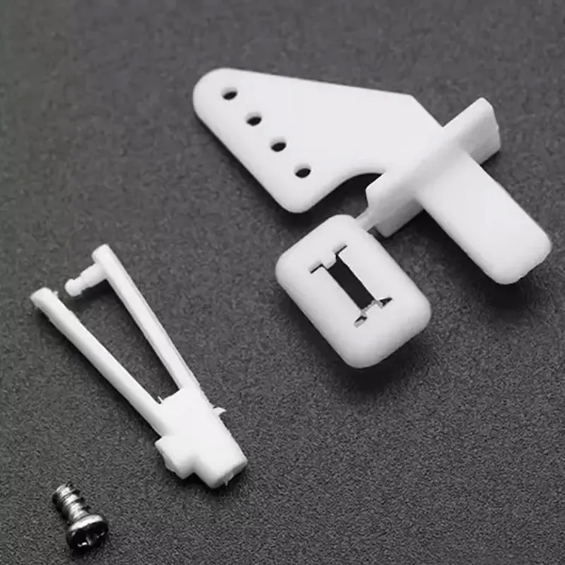 5 sets10 sets Model airplane nylon six hole rudder angle four hole rudder angle+1mm clamp four hole rudder angle+2mm clamp