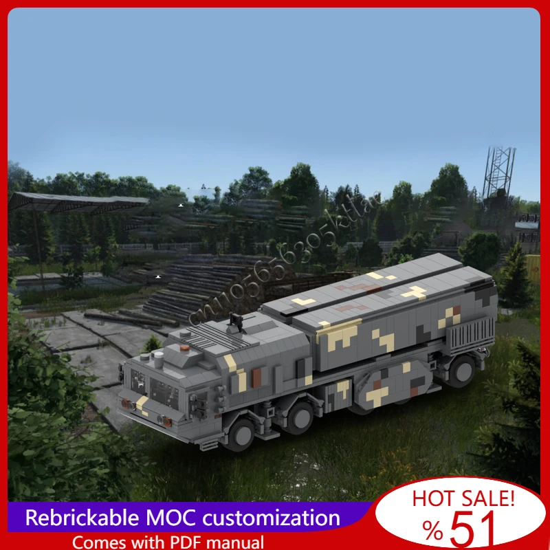 1323 peças Hrim-2 sistemas de míssil balístico de curto alcance modelo moc blocos de construção tijolo montagem criativa brinquedos criança presentes populares