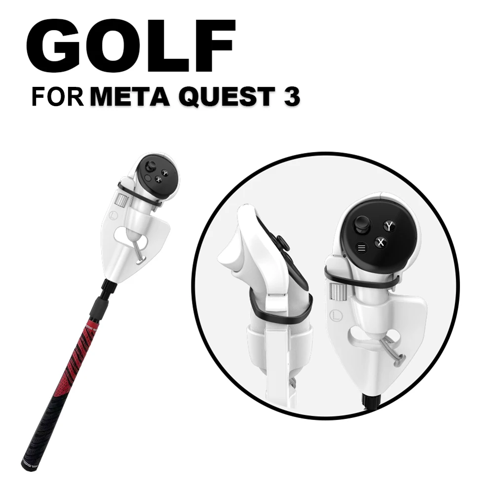 

Golft Golf Club Handle Accessories Enhance VR Golf Game Experience Virtual Reality Grips Accessories for Meta Quest 3 Accessorie