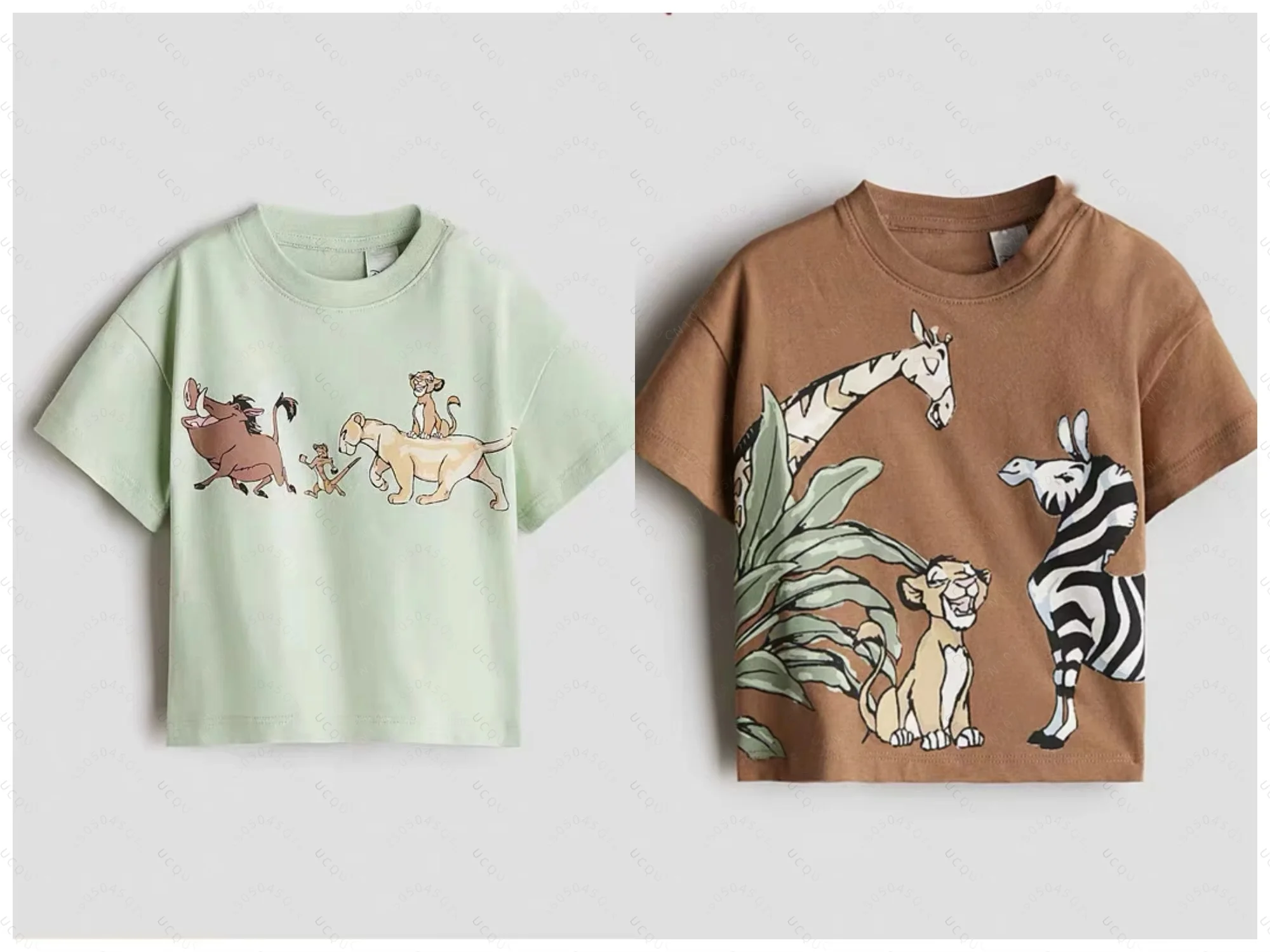 2025 حار بيع الصيف ديزني الأسد الملك الكرتون الطباعة ثلاثية الأبعاد للأطفال تي شيرتات قصيرة الاكمام الجولة الرقبة بلوزات ولطيف للأطفال #2