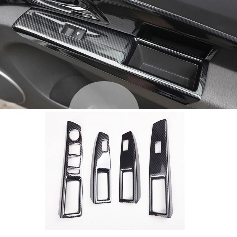 

LHD RHD For Chevrolet Cruze 2009-2013 2015 ABS Carbon Fiber Window Switch Lift Rise Button Cover Trim Interior Accessories Frame