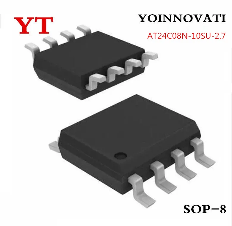 50PCS 24C08 SOP8 AT24C08 AT24C08N-10SU-2.7 IC