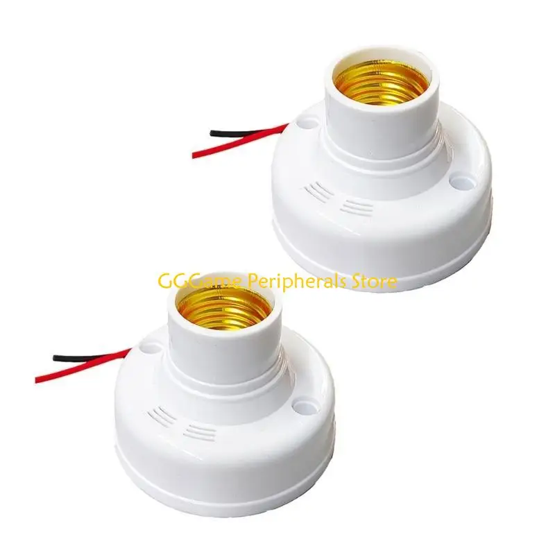U55B Modern Design E27 Sensors Light Bulb Holder Sensors Light Socket Sound Light Control for Versatility Use High Brightness