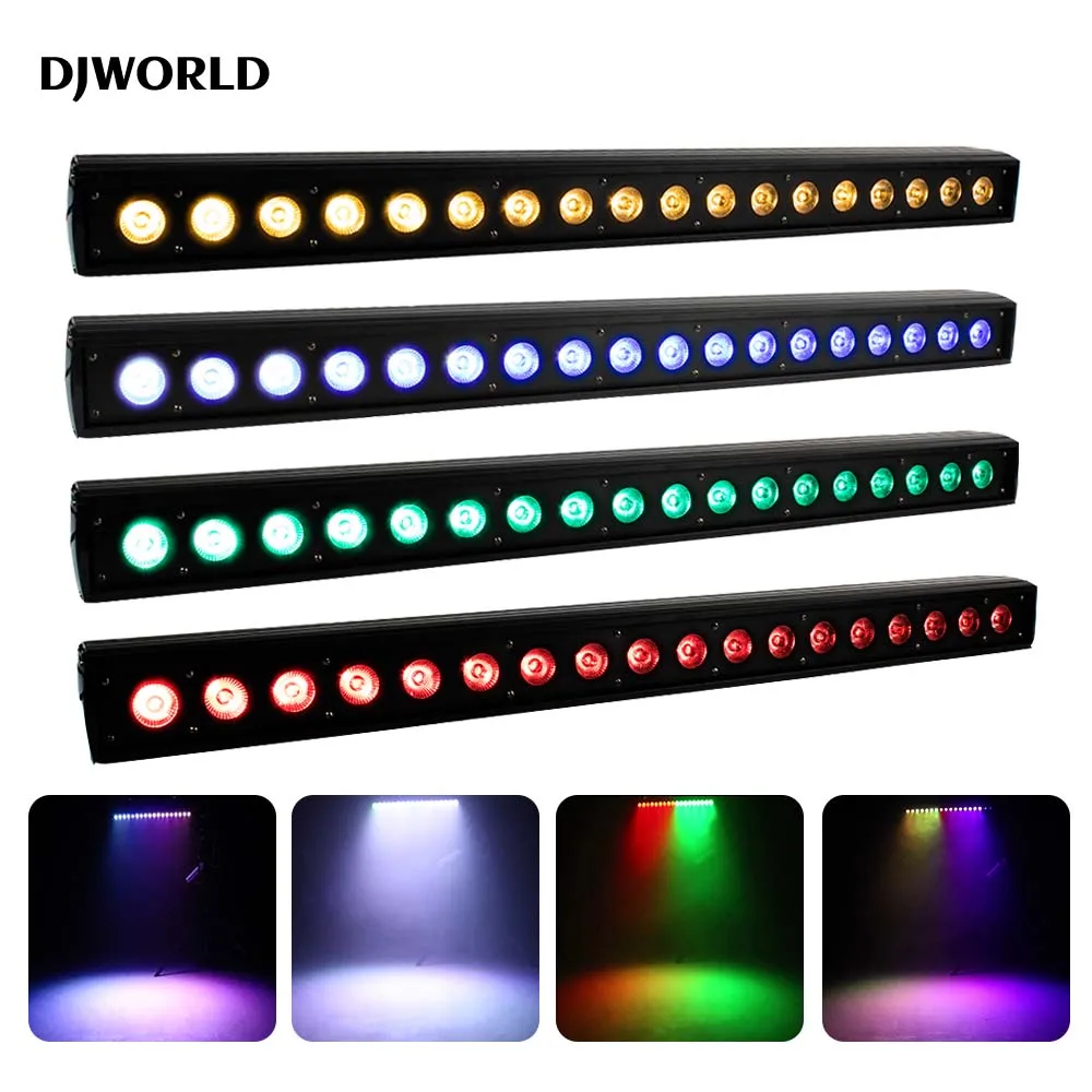 4PCS LED Light 18x18W Wall Wash RGBW 6IN1 Bar Soundlights Nightclub KTV Stage Effect Lighting DJ Equipment Horse Race Lamp