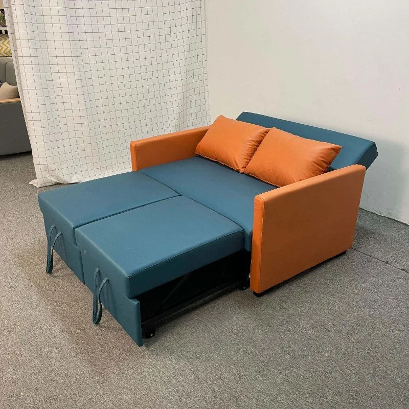 Folding sofa bed dual-purpose double multi-functional small apartment living room technology cloth sofa bed