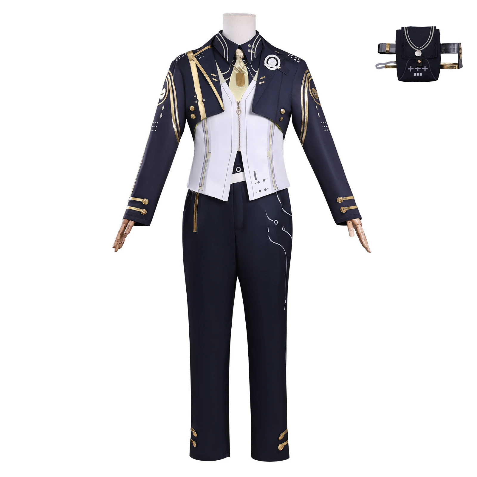 

Male Rover Cosplay Costume Perpetual Spark Uniform Necklace Fancy Outfit Halloween Party Women Men Props