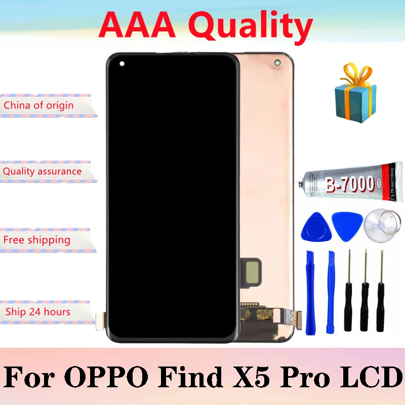 

6.7 inch AMOLED For Oppo Find X5 Pro CPH2305 LCD Screen Display Touch Digitizer For Oppo Find X5 Pro X5Pro PFEM10 PFFM20 screen