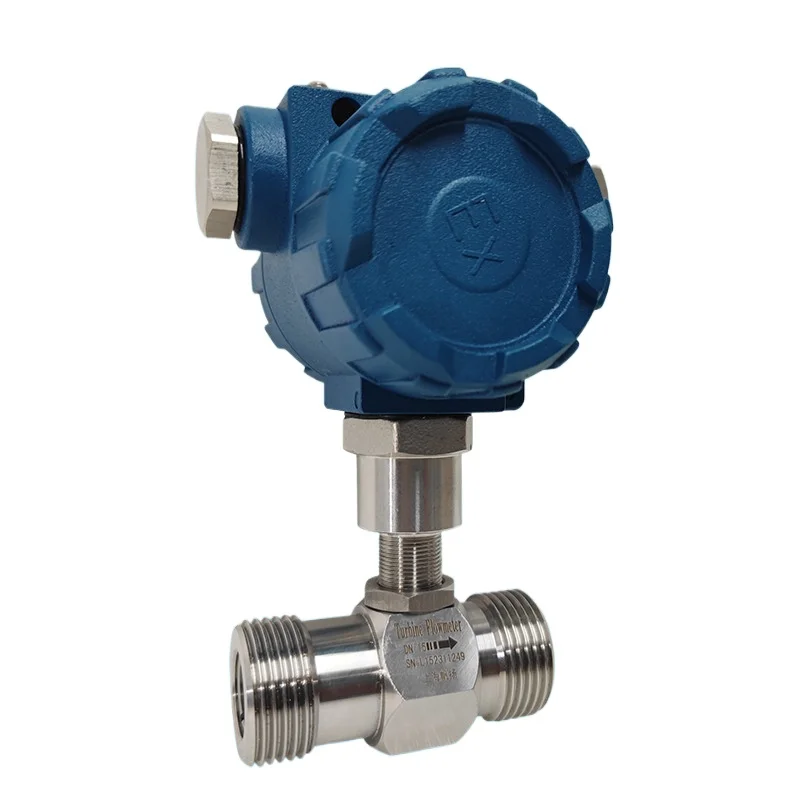 LWGY Liquid Turbine Flowmeter Water Sensor Diesel Methanol Electronic Digital Meter Current Stainless Steel