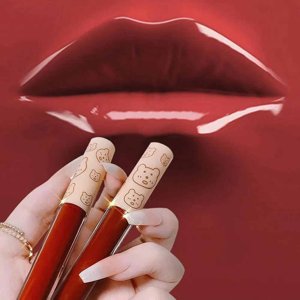 4pcs/kit Waterproof Liquid Lipstick Batom Red Velvet Lip Tint Brown Nude Matte Lipstick Colourful Makeup Cosmetics Maquiagem