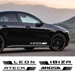 좌석 용 Ibiza 6j Leon Exeo Arona Ateca Alhambra Cordoba Mii Toledo Altea 자동 스타일링 액세서리 자동차 허리 라인 스티커