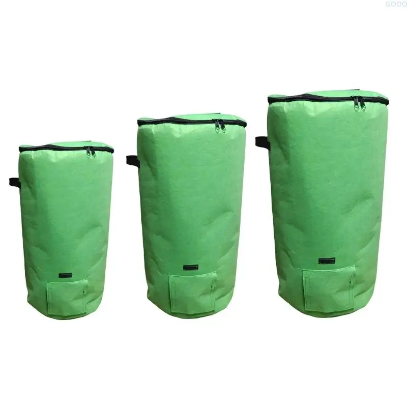 23GA Large dense Composting Bin Constructed Of Durable Felt Fabric Great For Recycling Leaves And Waste