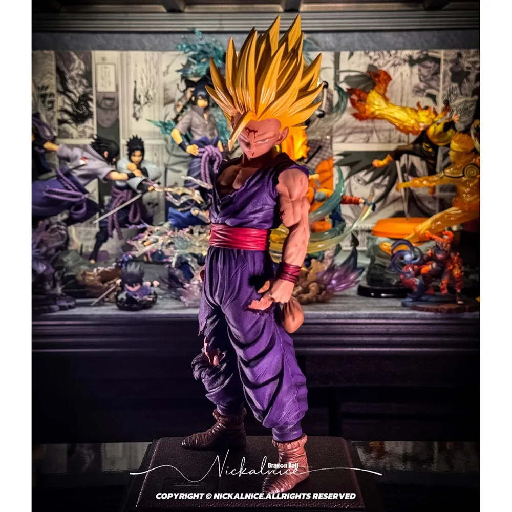 

JT Dragon Ball Z Super Saiyan 2 Gohan Battle Damaged Action Figure PVC Anime Statue Desktop Decor Collectible GiftFor Anime Fans