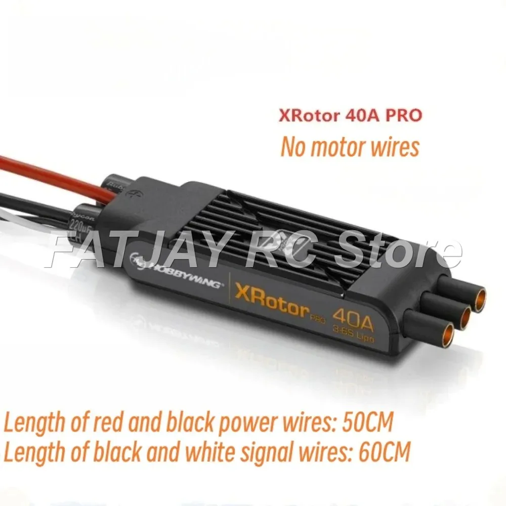 FATJAY 3-6S XRotor 40A PRO Brushless ESC Hobbywing Slender Strip Speed Controller for Multi - rotor Drone view 2