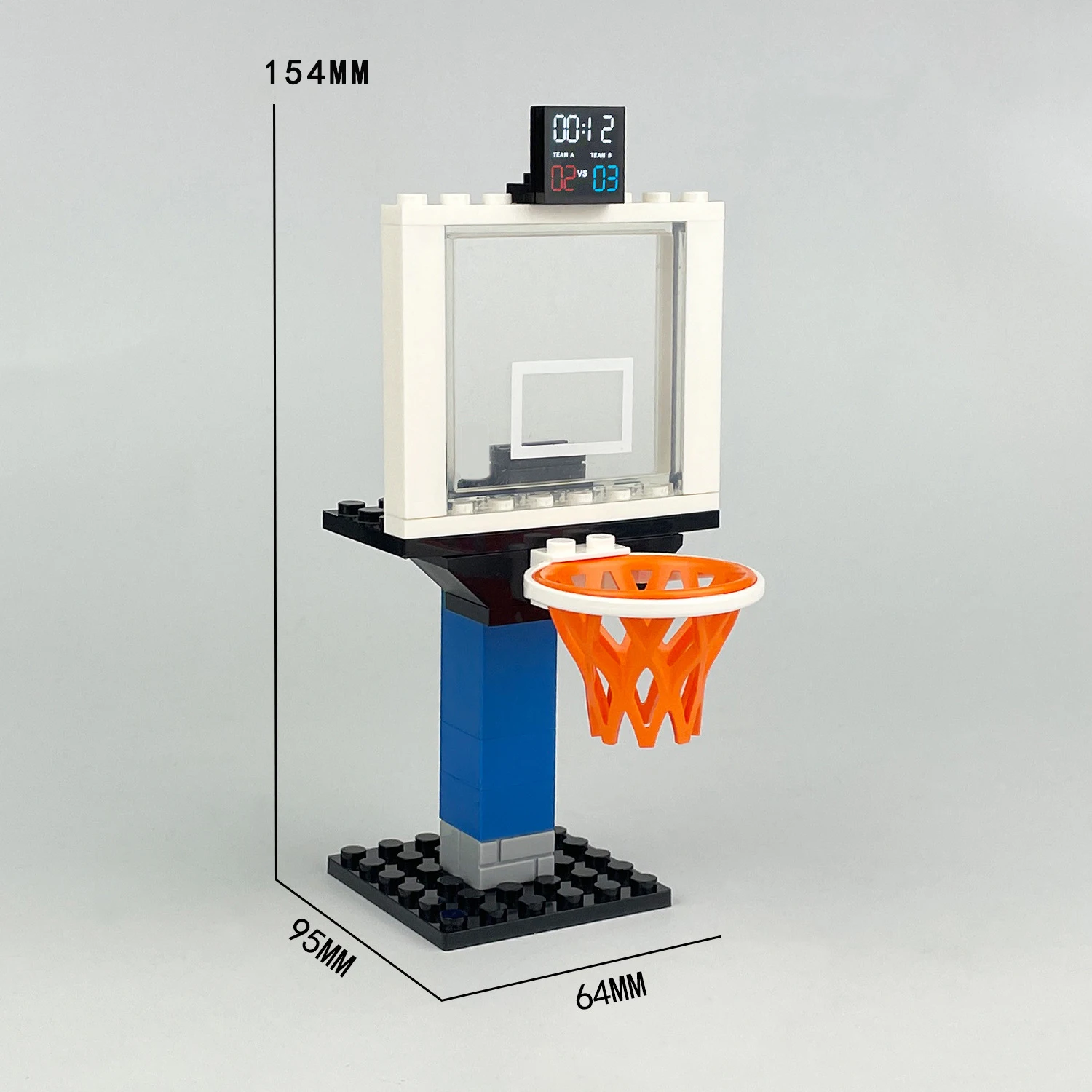 Modular City Sports Complex Blocks Buildable Basketball Court Building Bricks Toy for Boys and Sports Enthusiasts