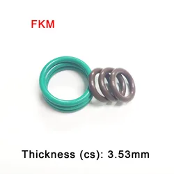 FKM O Ring Rubber Gasket CS 3.53mm Thickness Fluorine Rubber Washer Water Oil Seal Rings Prevent Leakage AS 568 /AS-201-280