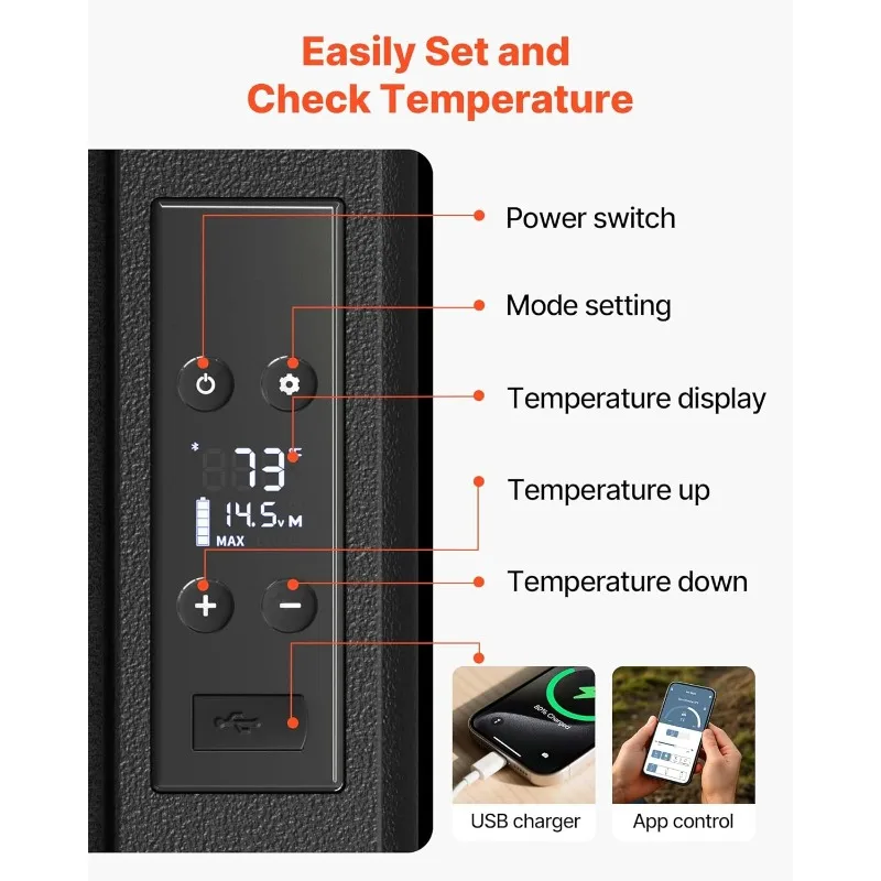 VEVOR 10 Quart 12 Volt Mini Congelatore Portatile Compressore per Auto Frigo Dispositivo di Raffreddamento