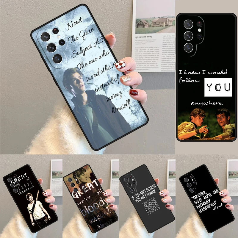 Newt Quotes The Maze Runner Silicone Phone Case For Samsung Galaxy note 10 pro S26 S25 S24 S23 S22 S21 Plus S25Ultra Capa Cover
