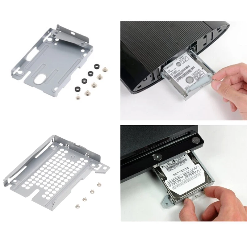 Hard Disk Drive Bays Base Tray HDD Mounting Bracket For PS3 4000/ Slim Support For PS4 1000/1100 1200 With Screws Gamer Accessor - view 2