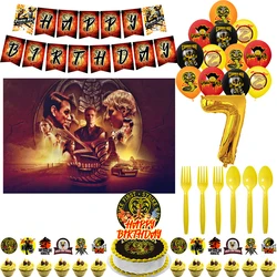 Cobra Kai Birthday Party Decoration Balloon Backdrop Cake Topper Cobra Kai Party Supplies Baby Shower