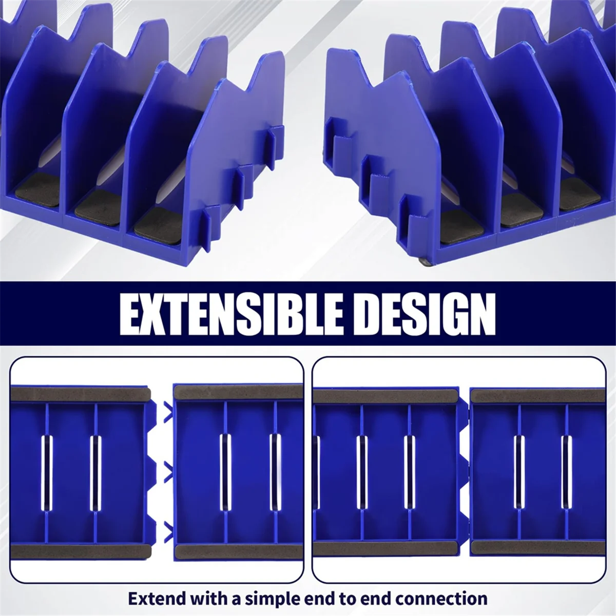 

ABNJ Tool Box Organizer, 10 Slots Plier Organizer Rack with Nonslip Rubber Base, Extendable Plier Holder and Cutter Shelves