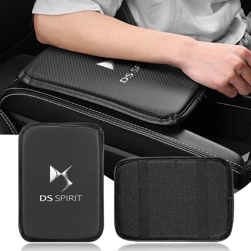 

Car Armrest Box Mats Leather Center Console Covers Interior Accessories For DS SPIRIT DS4S DS5 5LS DS3 DS4 DS6 DS9 WILD RUBIS