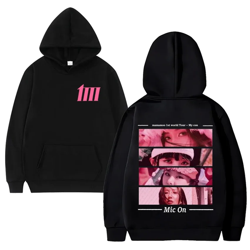 Mamamoo group Tour My Con 2024 print Hoodie Kpop New Men Women Fashion oversized Sweatshirts Unisex Fleece Long sleeve pullovers