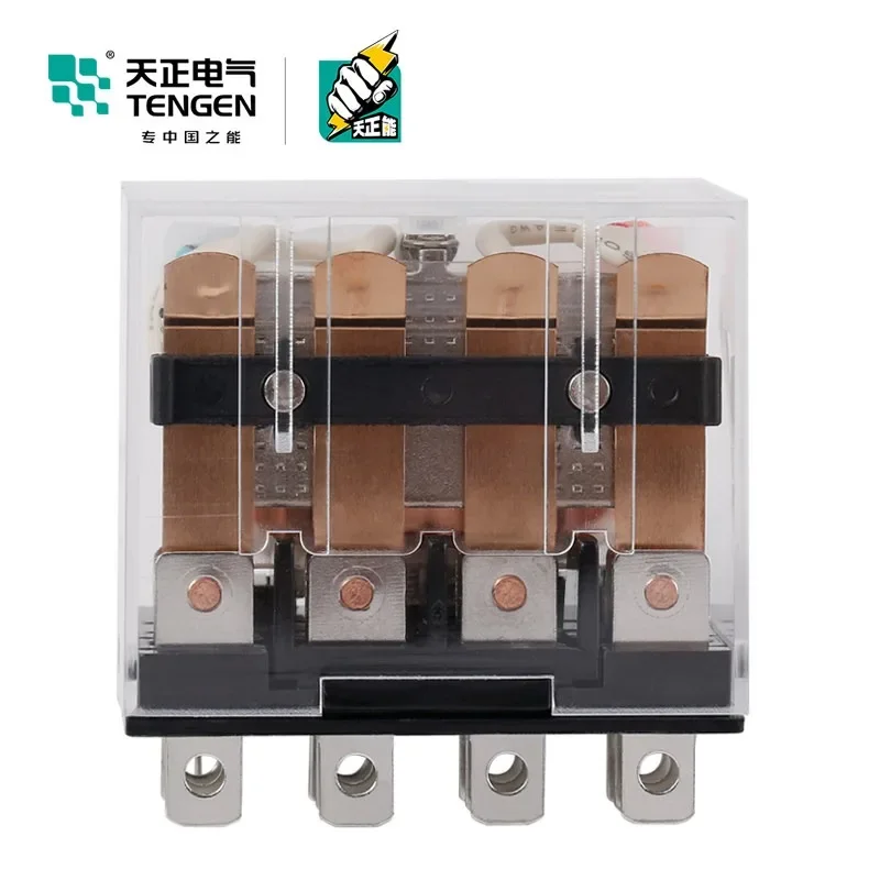 TENGEN HH64P Contact Transparent LY4NJ Intermediate Small Relay 14 Wide Pin 24V Silver 220V