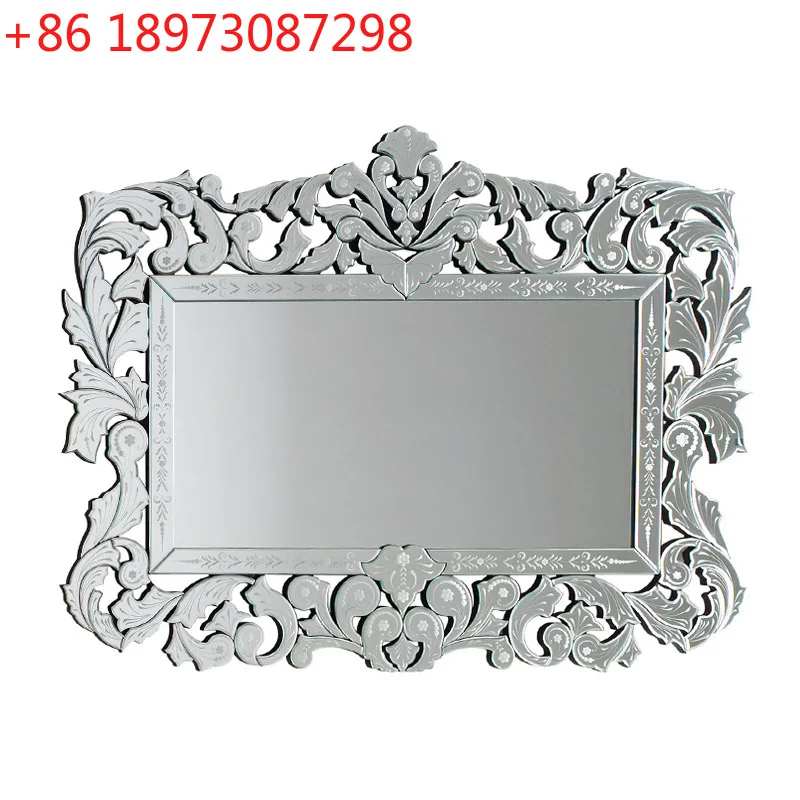 

Европейское резное украшение для входа в ванную комнату, неоклассическое постмодернистское зеркало