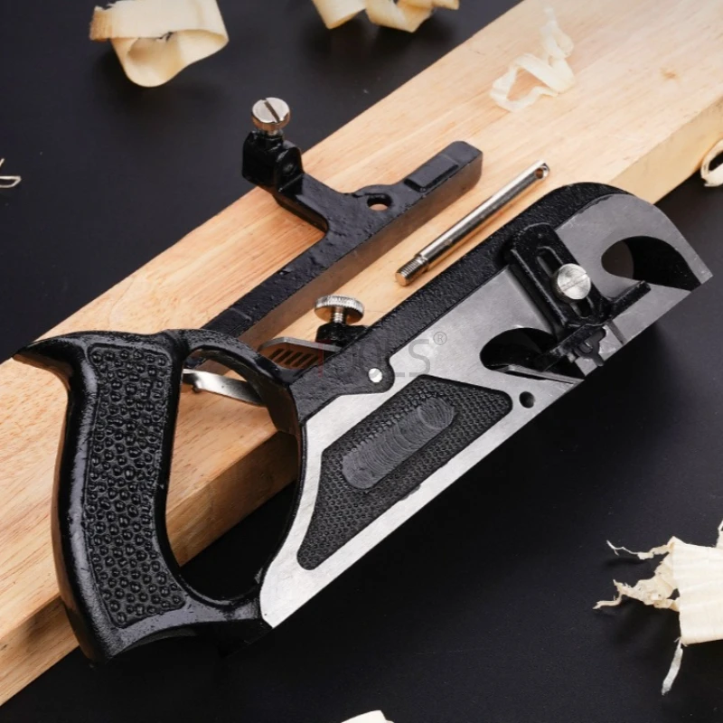 

Woodworking European Planer Durable Cast Iron Movable Adjustable Fence Planer Carpenter Convenient Manual Wood Trimming Tools
