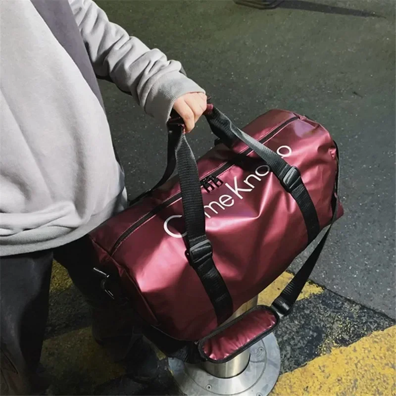 Saco de ginástica impermeável para homens e mulheres, Sports Fitness Bag, Travel Duffels Bags, Yoga ao ar livre, Portátil, Mochila de grande capacidade