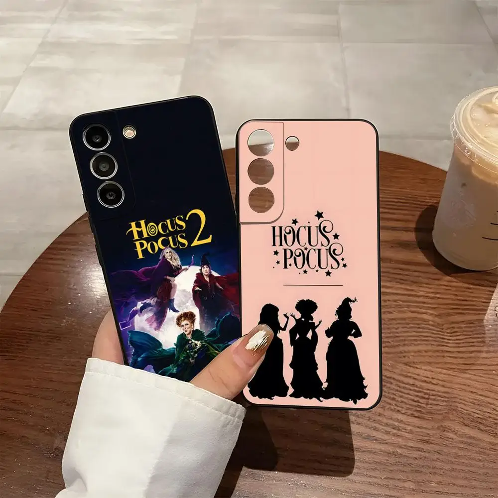 Чехол для телефона H-Hocus P-Pocus для Samsung S26 S25 S24 FE S23 S22 S21 Plus S20 Ultra Note20Ultra, черный, мягкий корпус