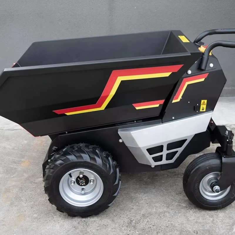 Electric dump truck 500kg load capacity emergency stop function 8 hours lithium battery core components